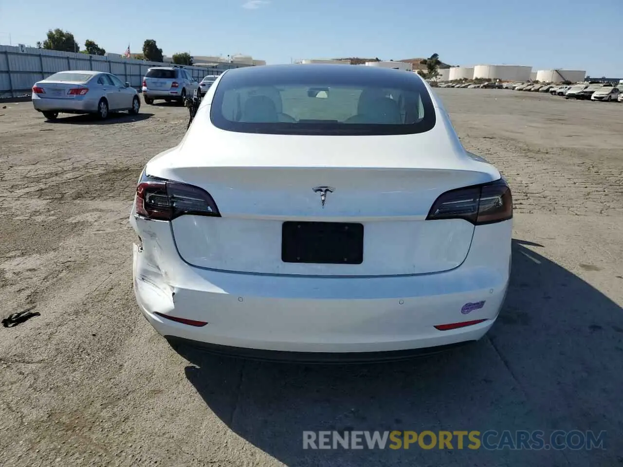 6 Photograph of a damaged car 5YJ3E1EA4KF302160 TESLA MODEL 3 2019