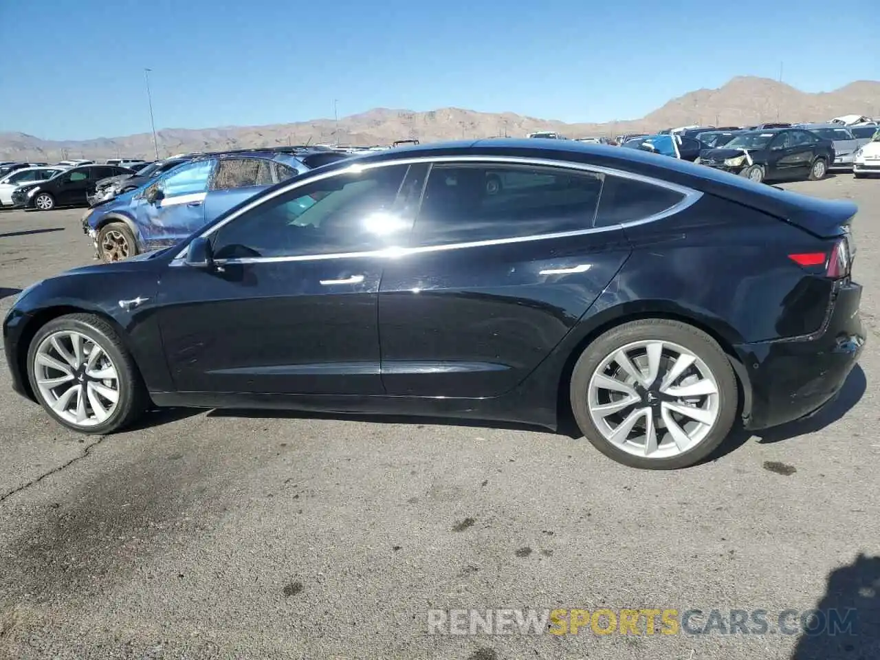 2 Photograph of a damaged car 5YJ3E1EA4KF314146 TESLA MODEL 3 2019