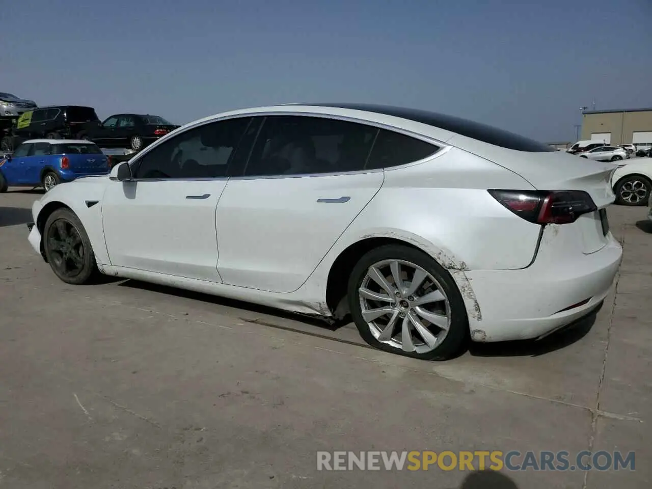2 Photograph of a damaged car 5YJ3E1EA4KF315135 TESLA MODEL 3 2019