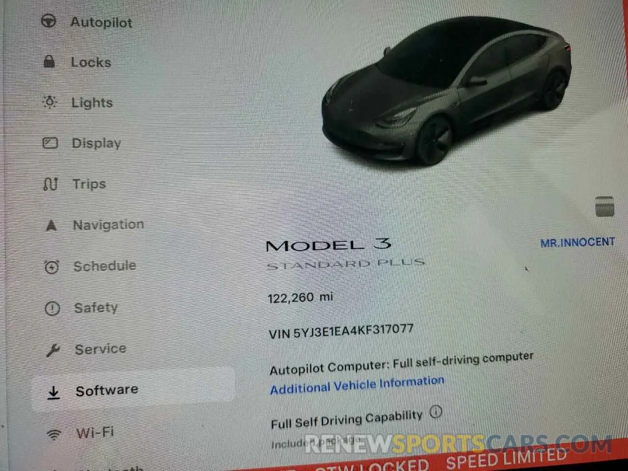 9 Photograph of a damaged car 5YJ3E1EA4KF317077 TESLA MODEL 3 2019