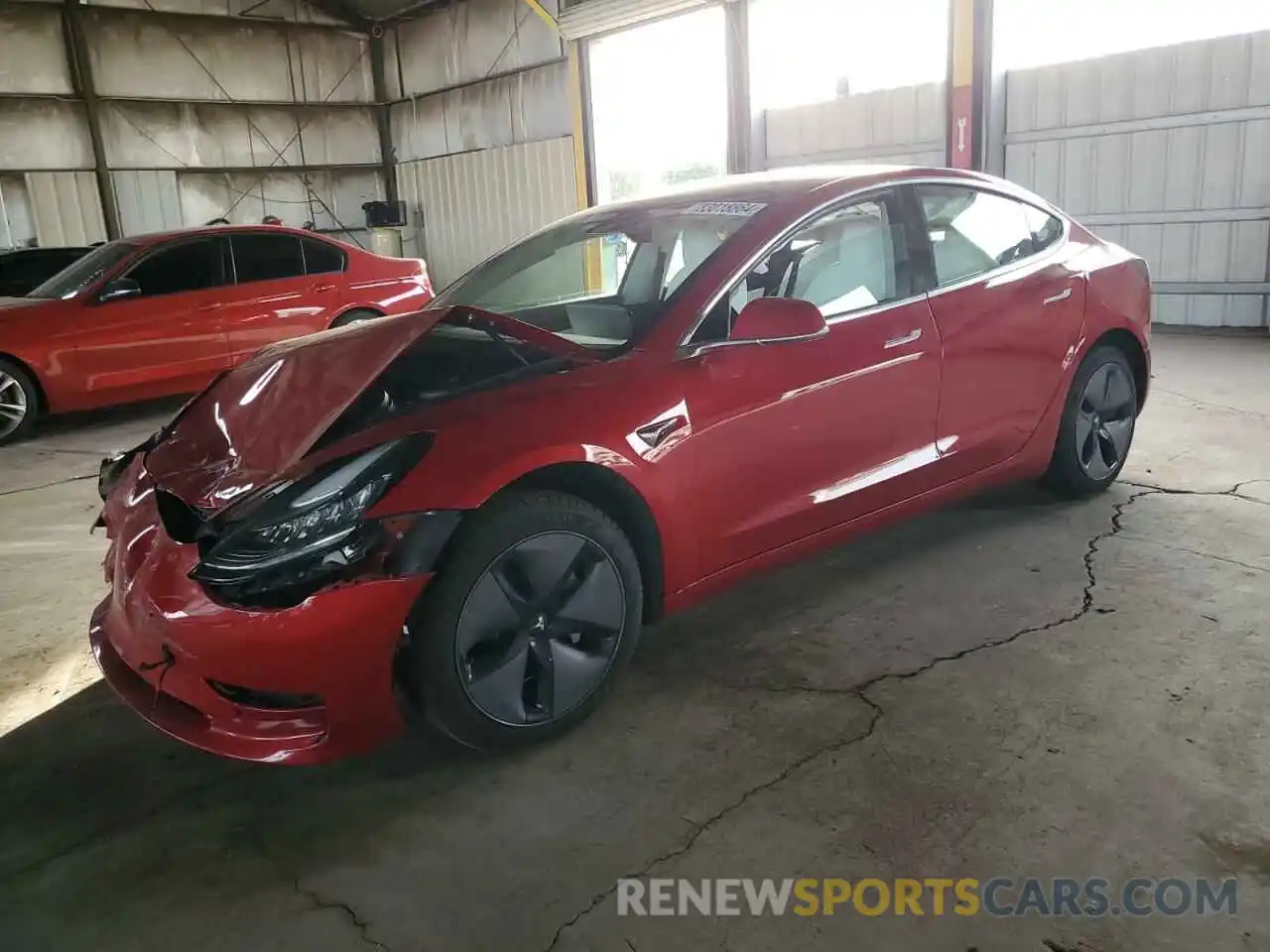 1 Photograph of a damaged car 5YJ3E1EA4KF324451 TESLA MODEL 3 2019