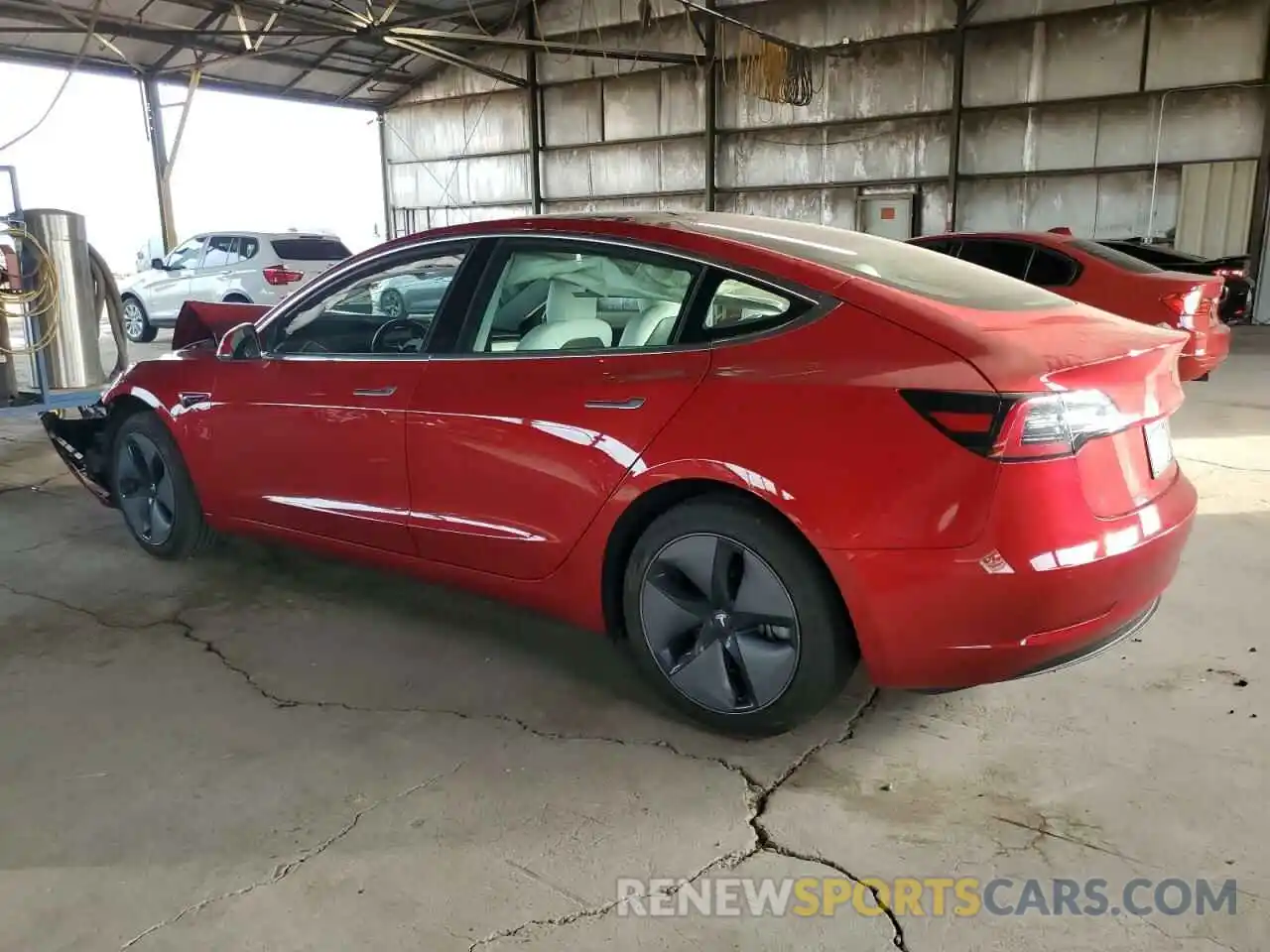 2 Photograph of a damaged car 5YJ3E1EA4KF324451 TESLA MODEL 3 2019