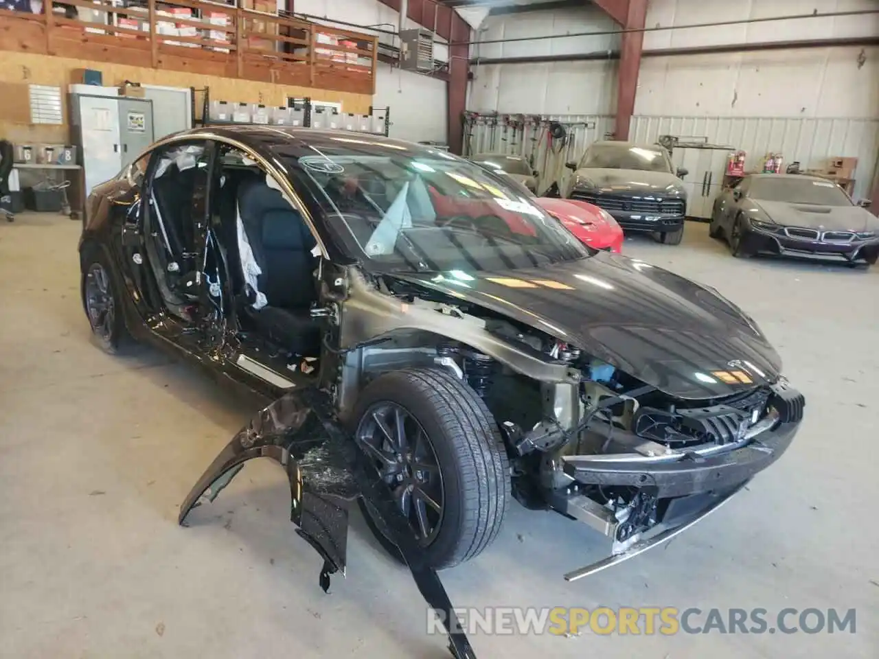 1 Photograph of a damaged car 5YJ3E1EA4KF324515 TESLA MODEL 3 2019