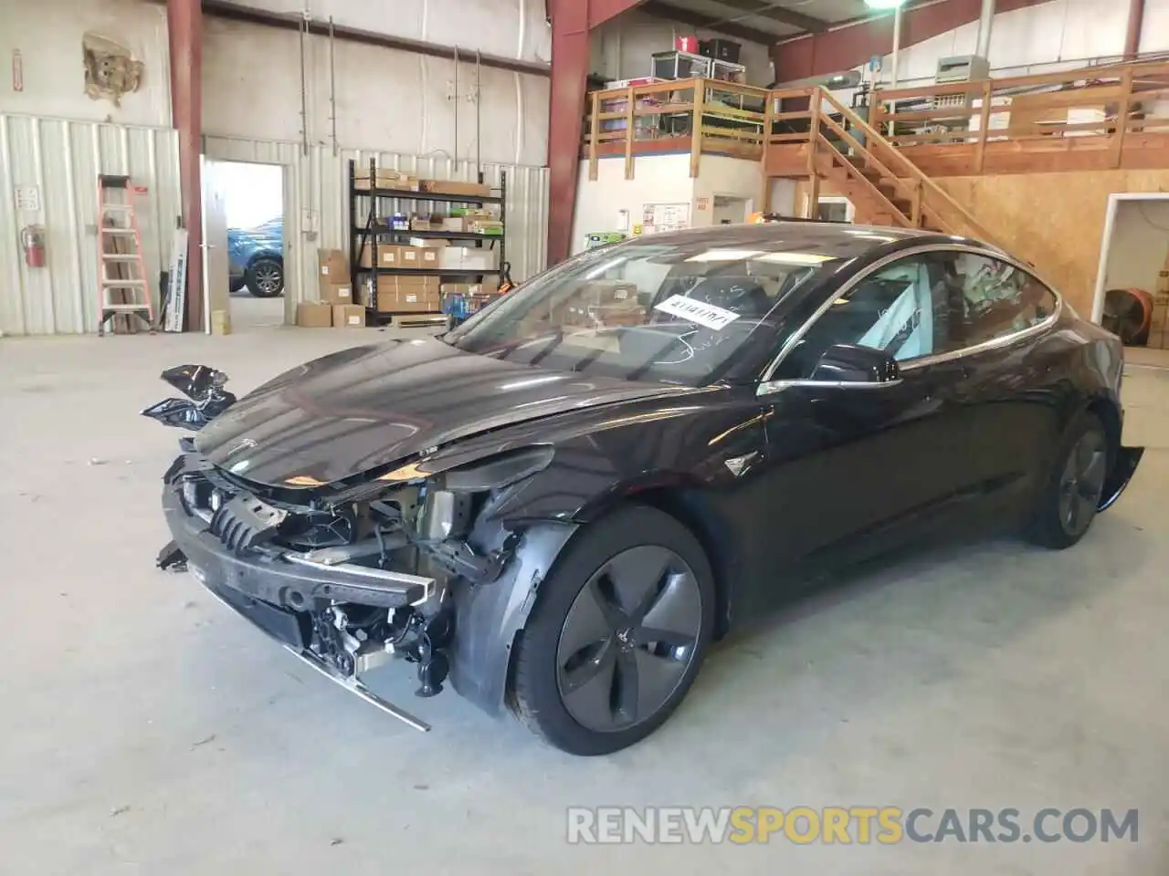 2 Photograph of a damaged car 5YJ3E1EA4KF324515 TESLA MODEL 3 2019