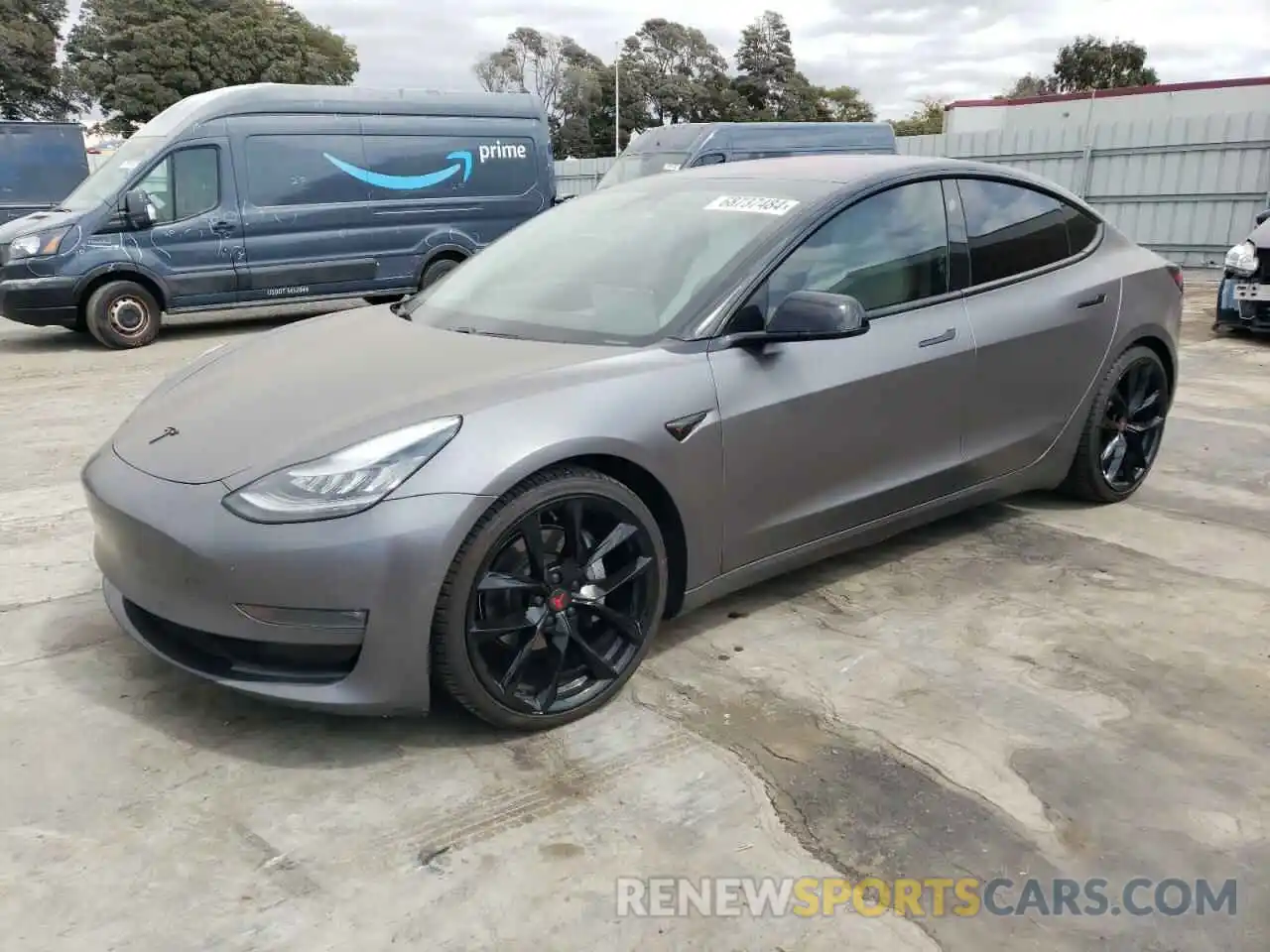 1 Photograph of a damaged car 5YJ3E1EA4KF327141 TESLA MODEL 3 2019