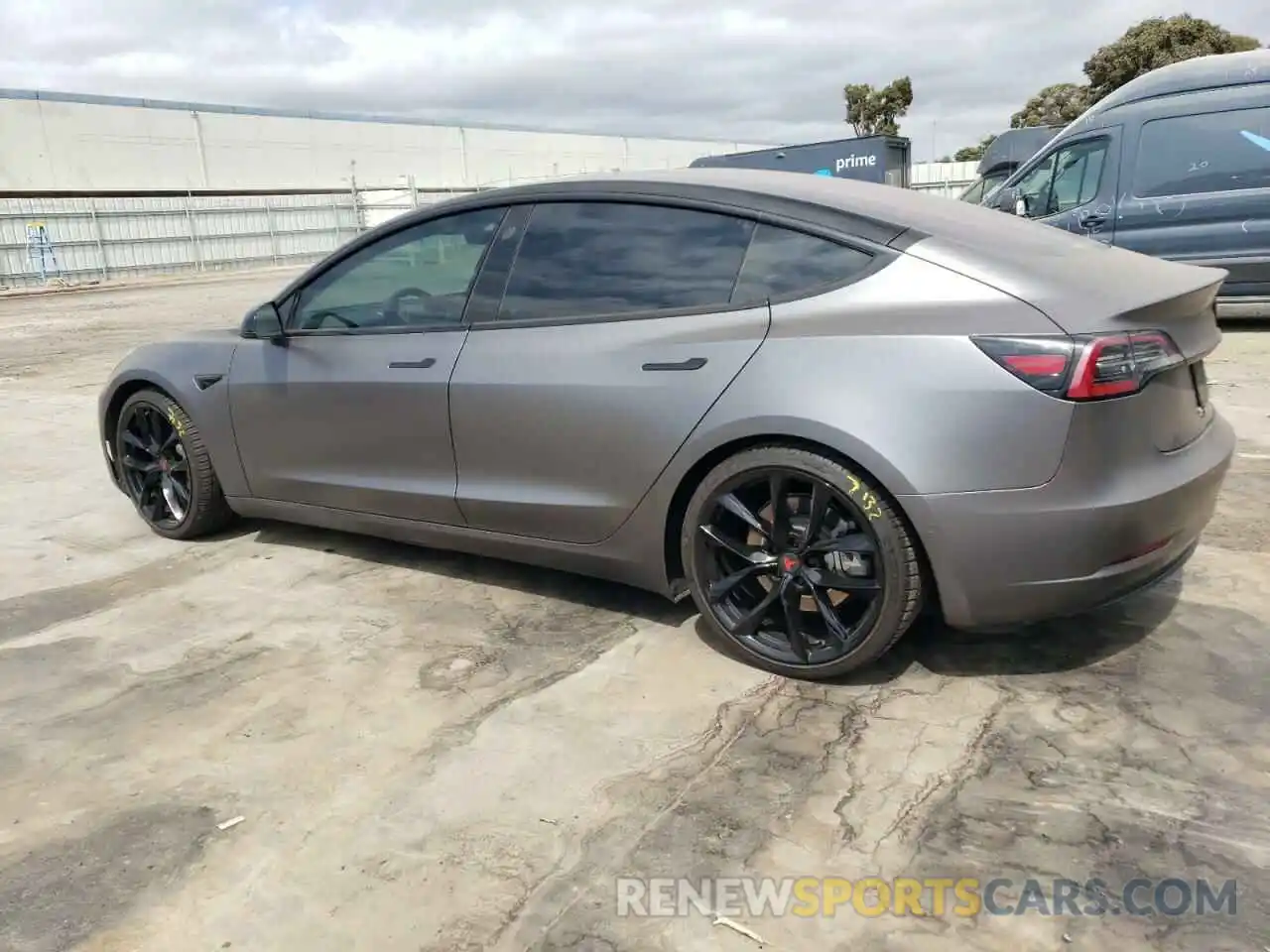 2 Photograph of a damaged car 5YJ3E1EA4KF327141 TESLA MODEL 3 2019