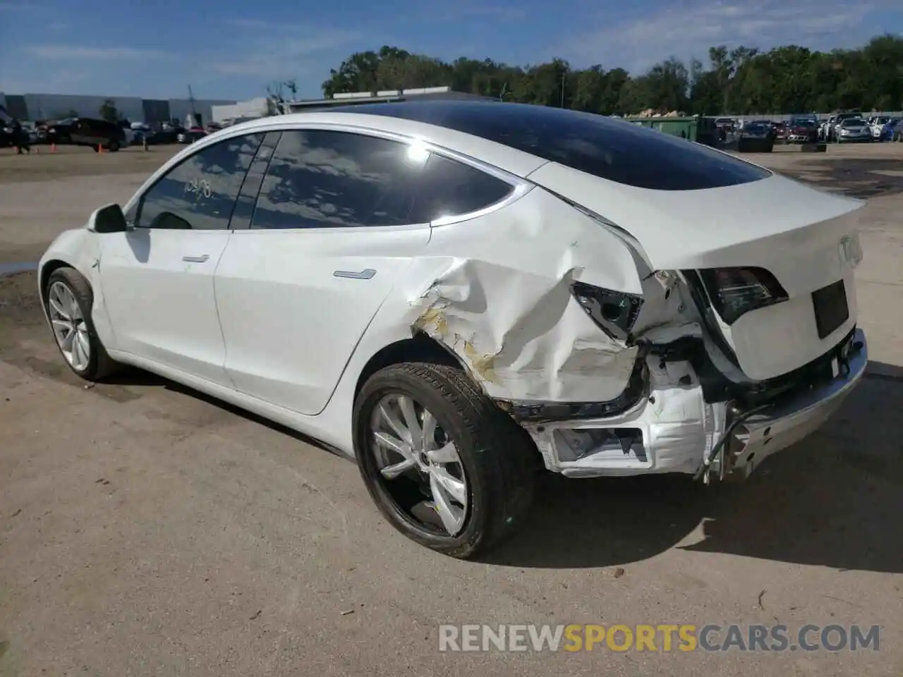 2 Photograph of a damaged car 5YJ3E1EA4KF338415 TESLA MODEL 3 2019