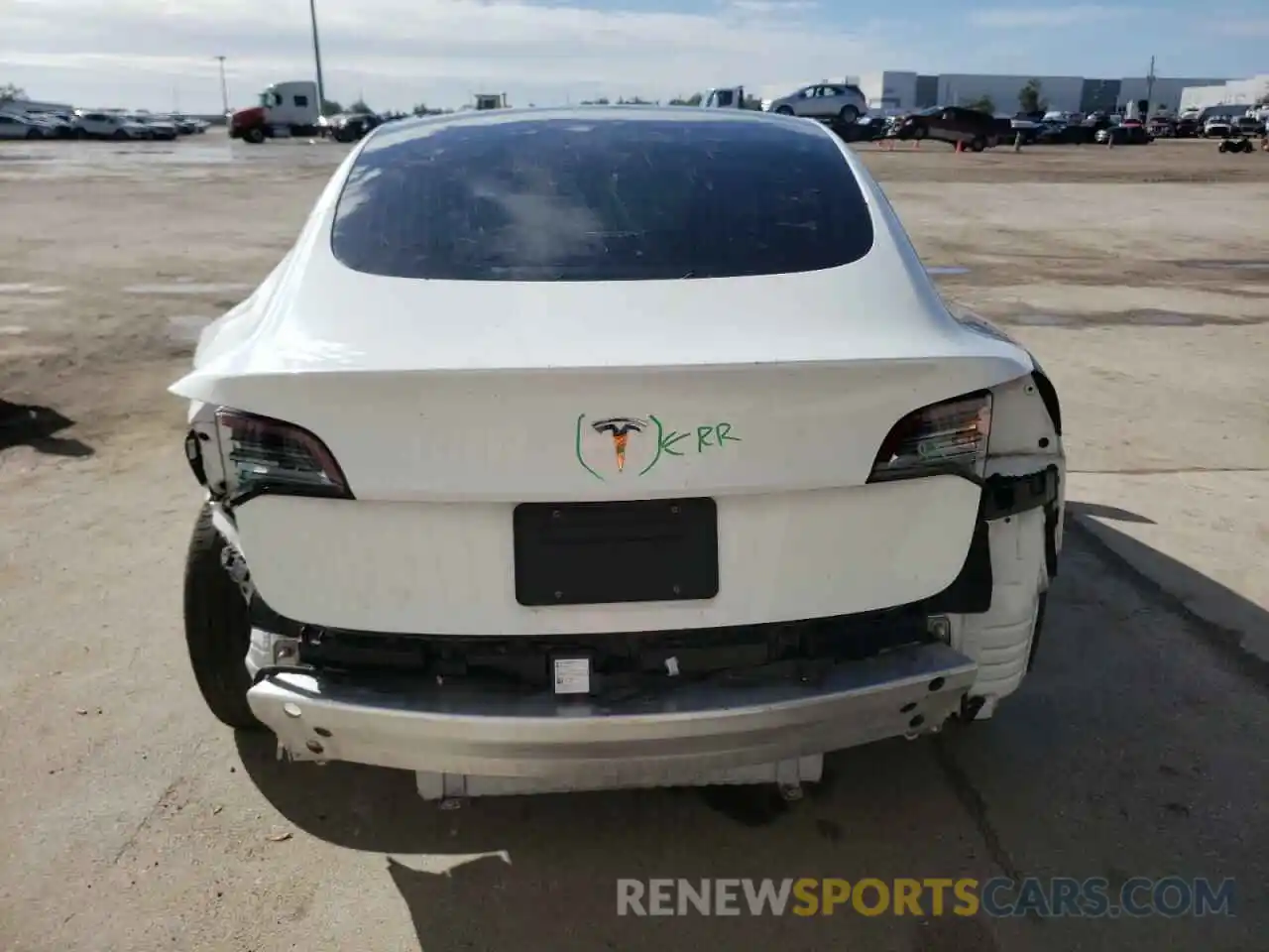 6 Photograph of a damaged car 5YJ3E1EA4KF338415 TESLA MODEL 3 2019