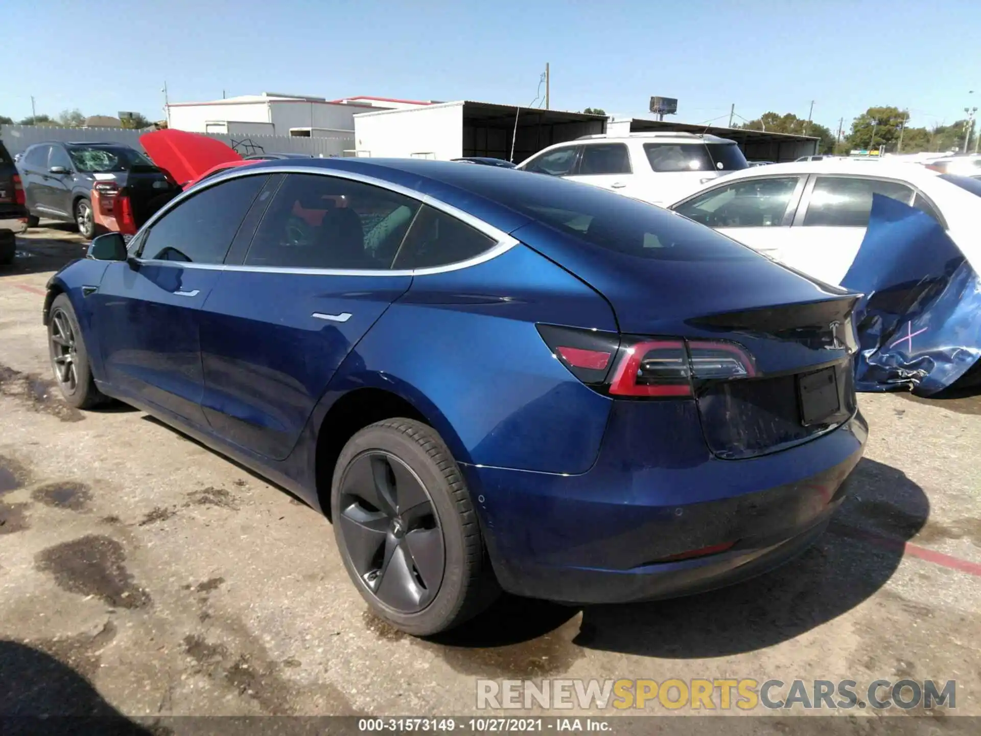 3 Photograph of a damaged car 5YJ3E1EA4KF356378 TESLA MODEL 3 2019