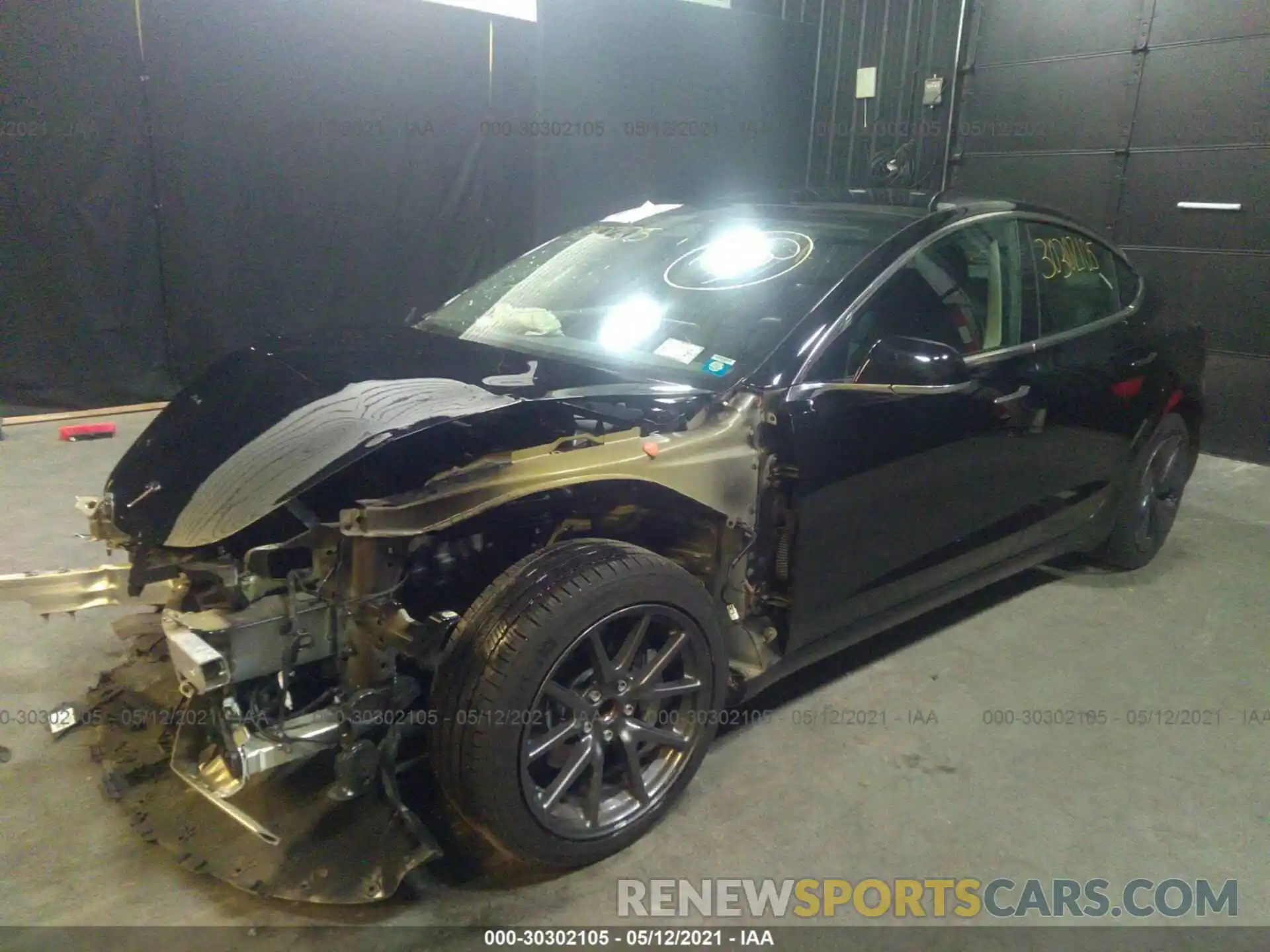 2 Photograph of a damaged car 5YJ3E1EA4KF395231 TESLA MODEL 3 2019