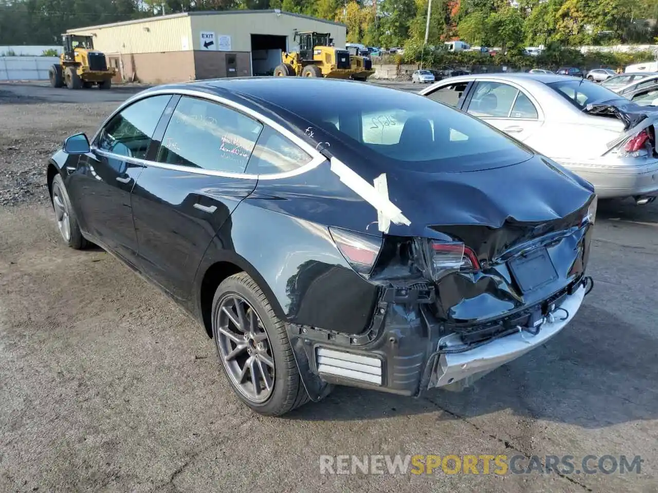 3 Photograph of a damaged car 5YJ3E1EA4KF396024 TESLA MODEL 3 2019