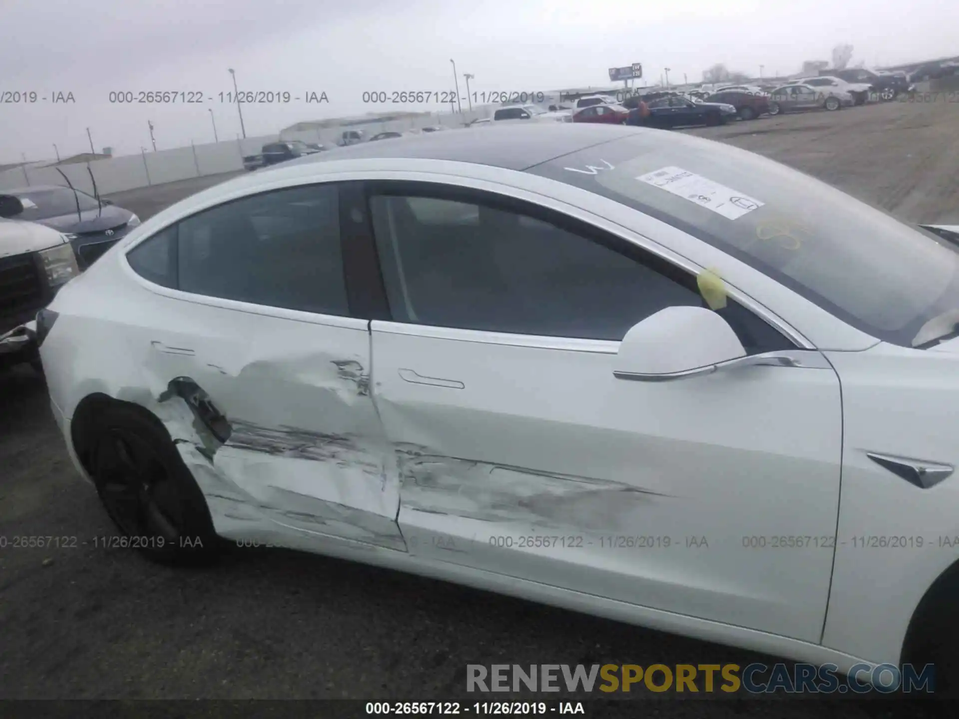 6 Photograph of a damaged car 5YJ3E1EA4KF397092 TESLA MODEL 3 2019