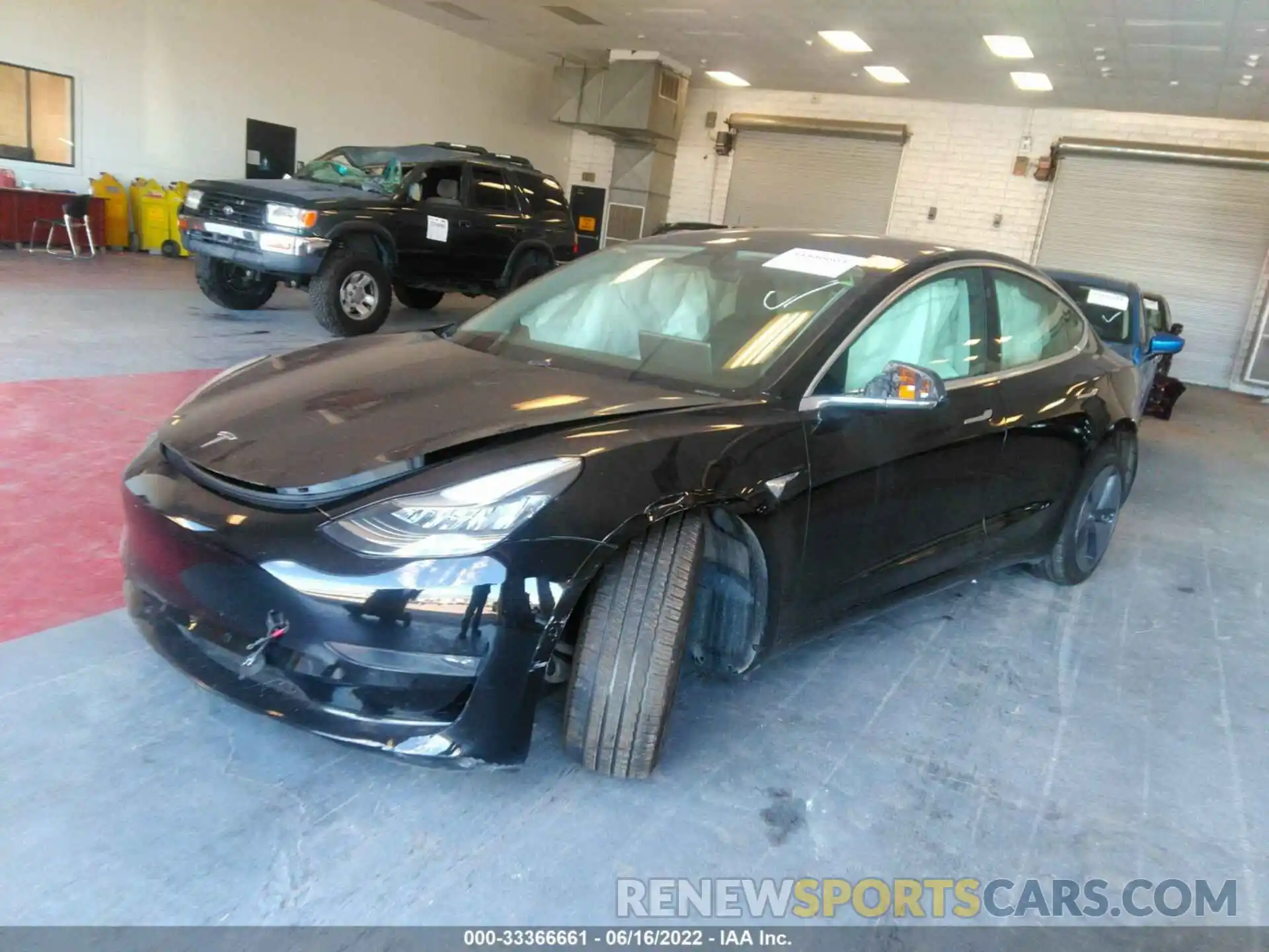 2 Photograph of a damaged car 5YJ3E1EA4KF398162 TESLA MODEL 3 2019