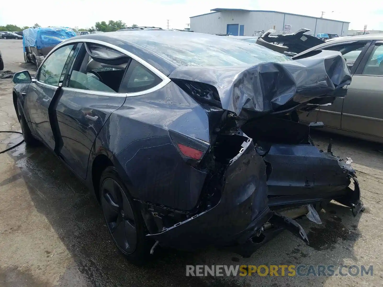 3 Photograph of a damaged car 5YJ3E1EA4KF400220 TESLA MODEL 3 2019