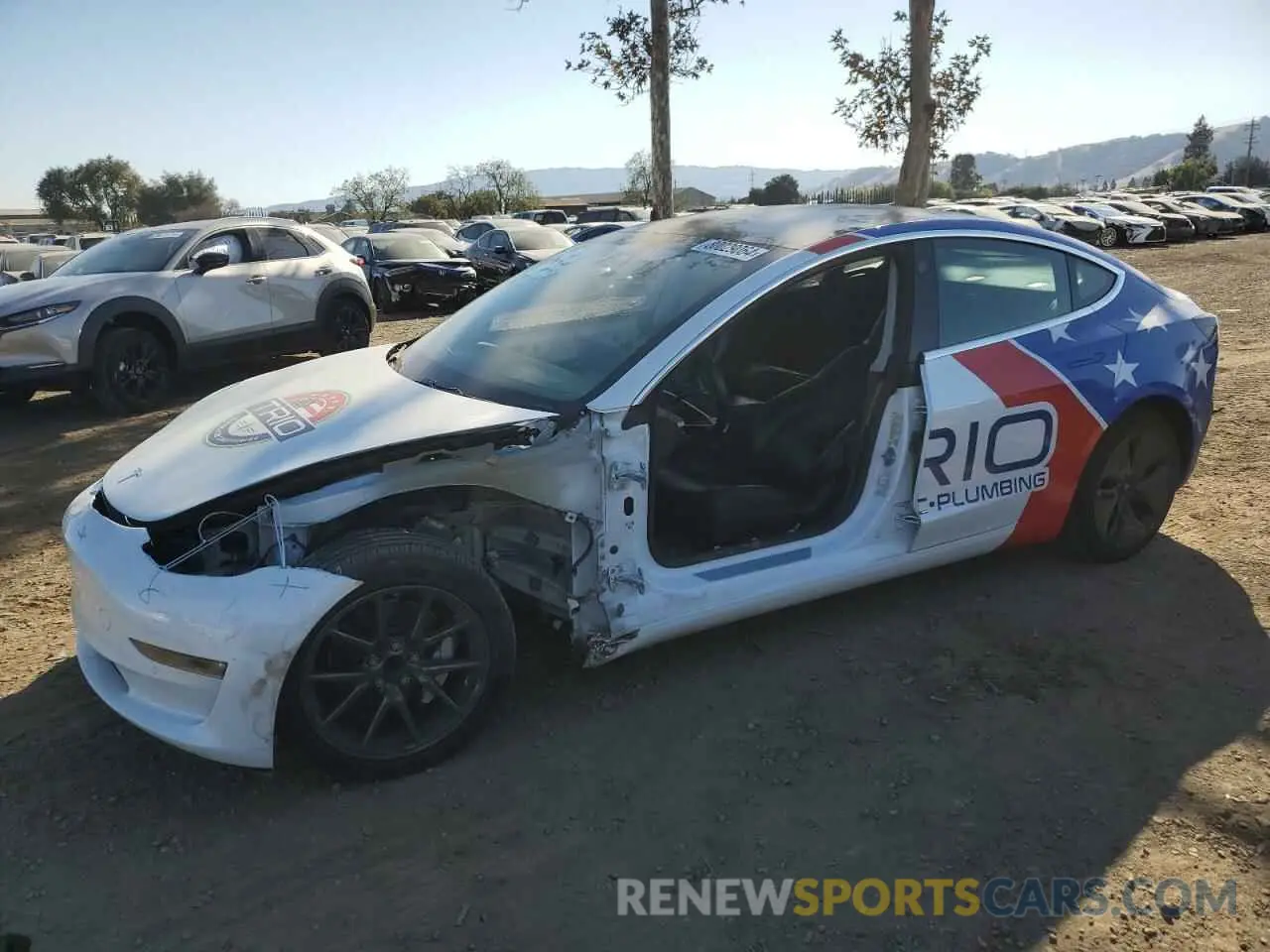 1 Photograph of a damaged car 5YJ3E1EA4KF401500 TESLA MODEL 3 2019