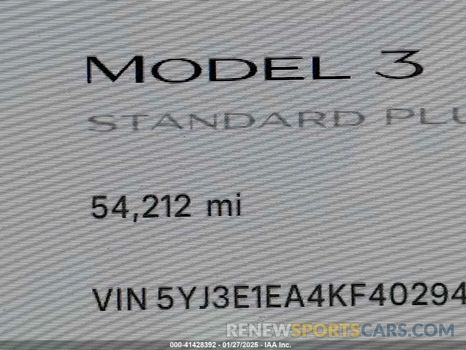 14 Photograph of a damaged car 5YJ3E1EA4KF402940 TESLA MODEL 3 2019
