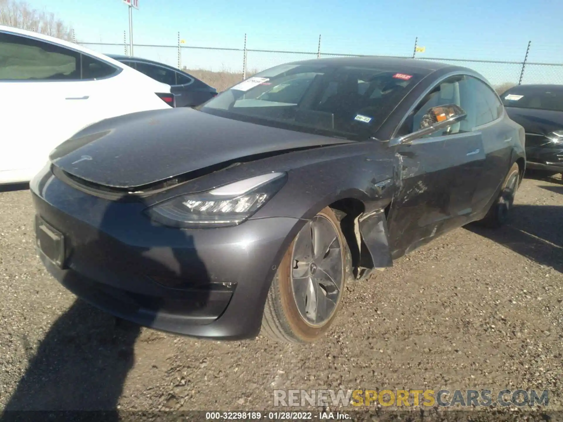 2 Photograph of a damaged car 5YJ3E1EA4KF411203 TESLA MODEL 3 2019