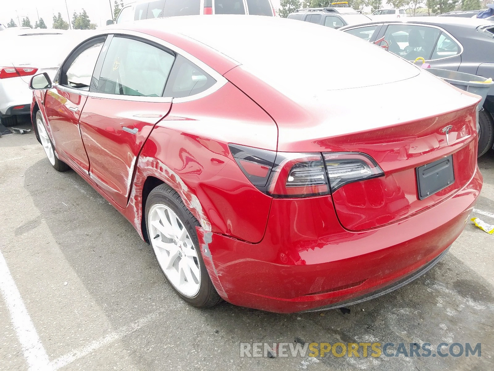 3 Photograph of a damaged car 5YJ3E1EA4KF413100 TESLA MODEL 3 2019