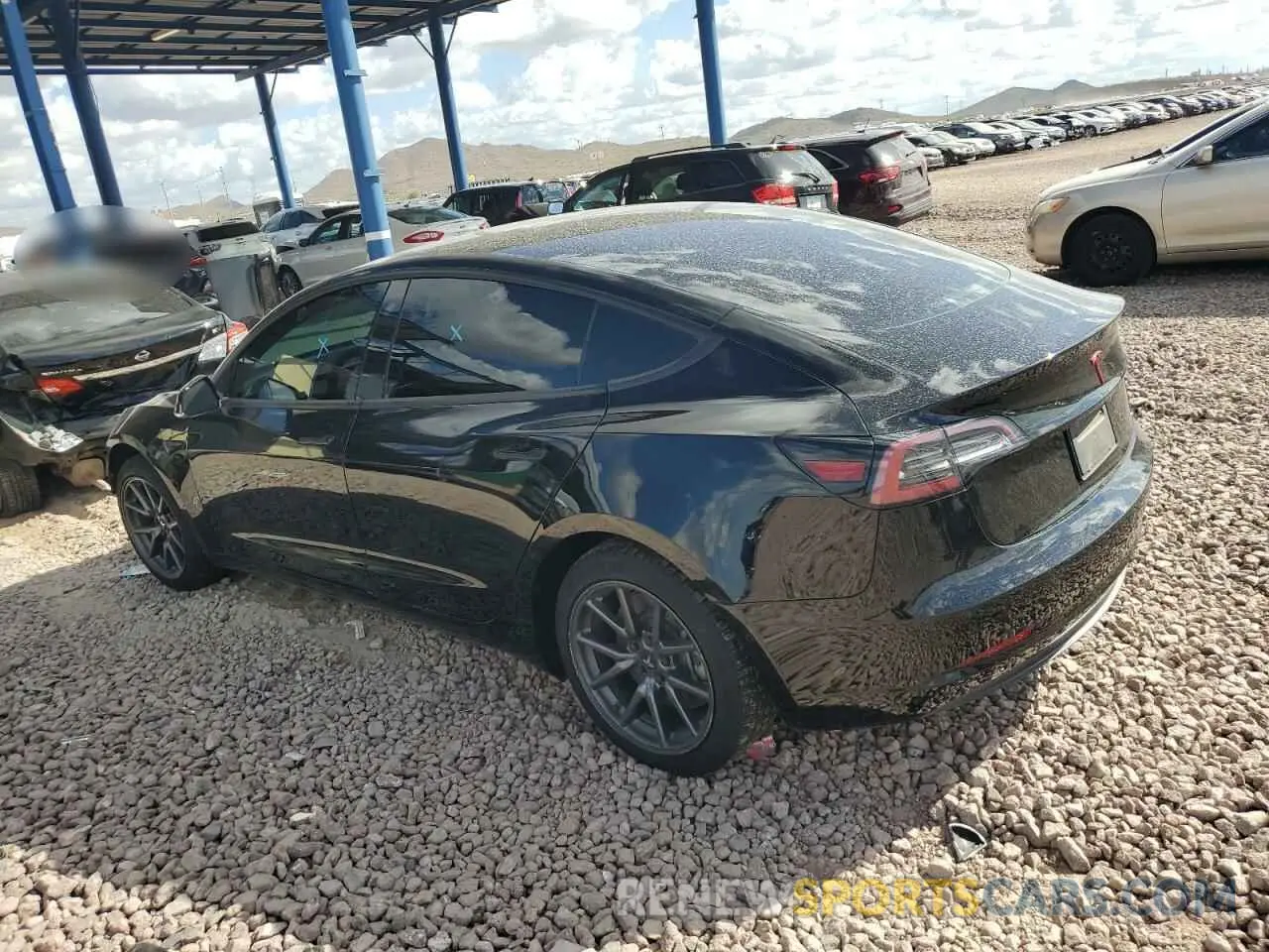 2 Photograph of a damaged car 5YJ3E1EA4KF416093 TESLA MODEL 3 2019