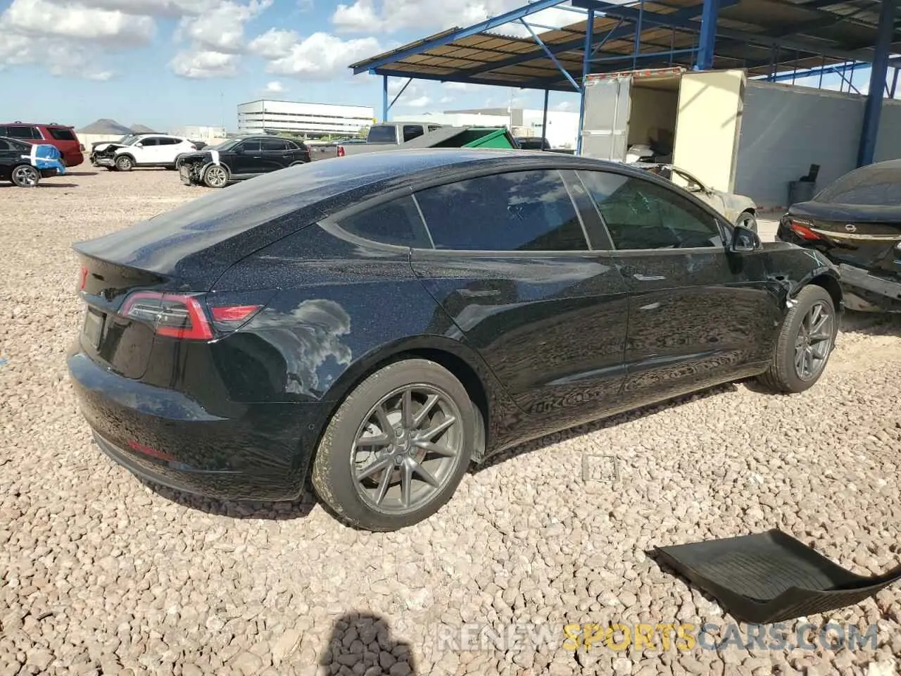 3 Photograph of a damaged car 5YJ3E1EA4KF416093 TESLA MODEL 3 2019