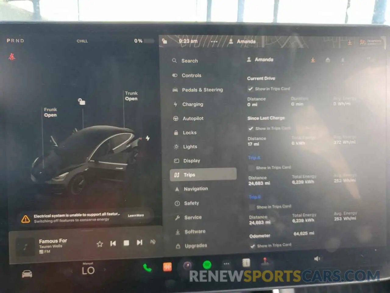 9 Photograph of a damaged car 5YJ3E1EA4KF416093 TESLA MODEL 3 2019