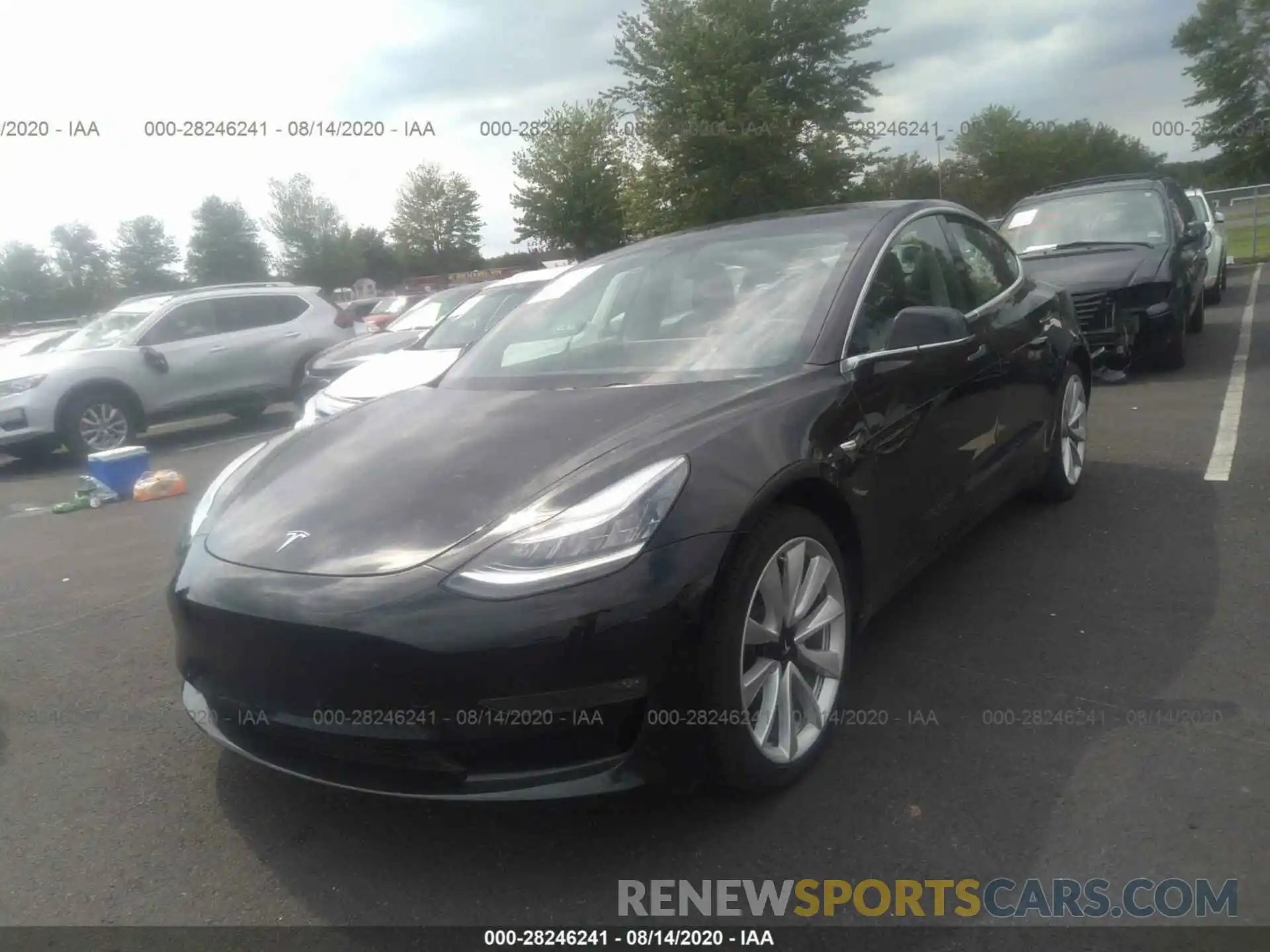 2 Photograph of a damaged car 5YJ3E1EA4KF417003 TESLA MODEL 3 2019