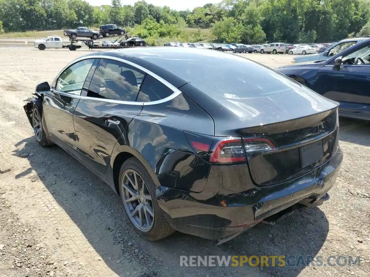 3 Photograph of a damaged car 5YJ3E1EA4KF428888 TESLA MODEL 3 2019