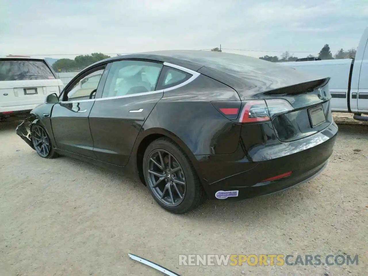 2 Photograph of a damaged car 5YJ3E1EA4KF429328 TESLA MODEL 3 2019