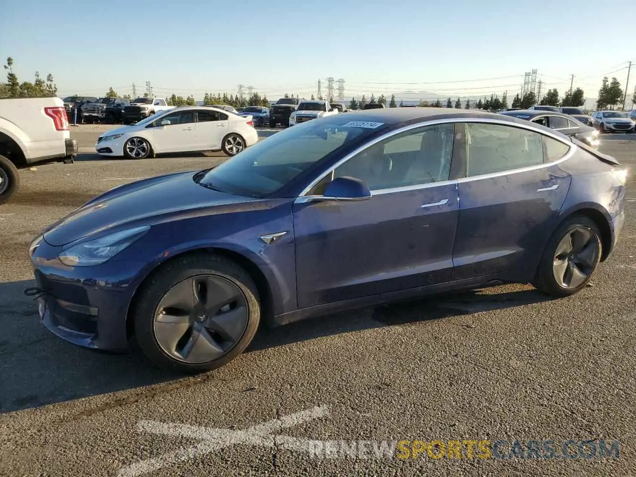 1 Photograph of a damaged car 5YJ3E1EA4KF436067 TESLA MODEL 3 2019