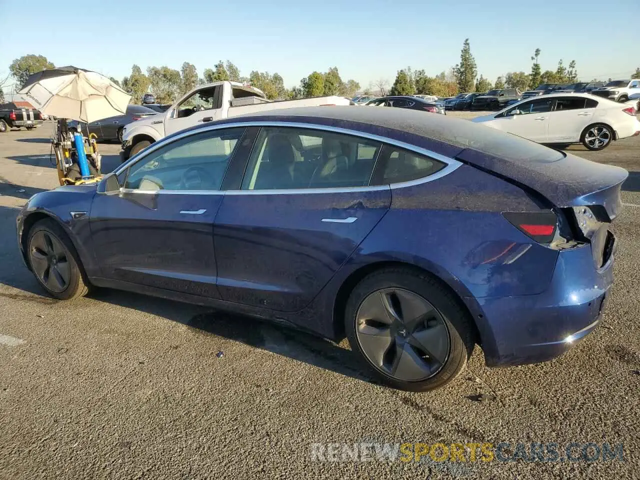 2 Photograph of a damaged car 5YJ3E1EA4KF436067 TESLA MODEL 3 2019