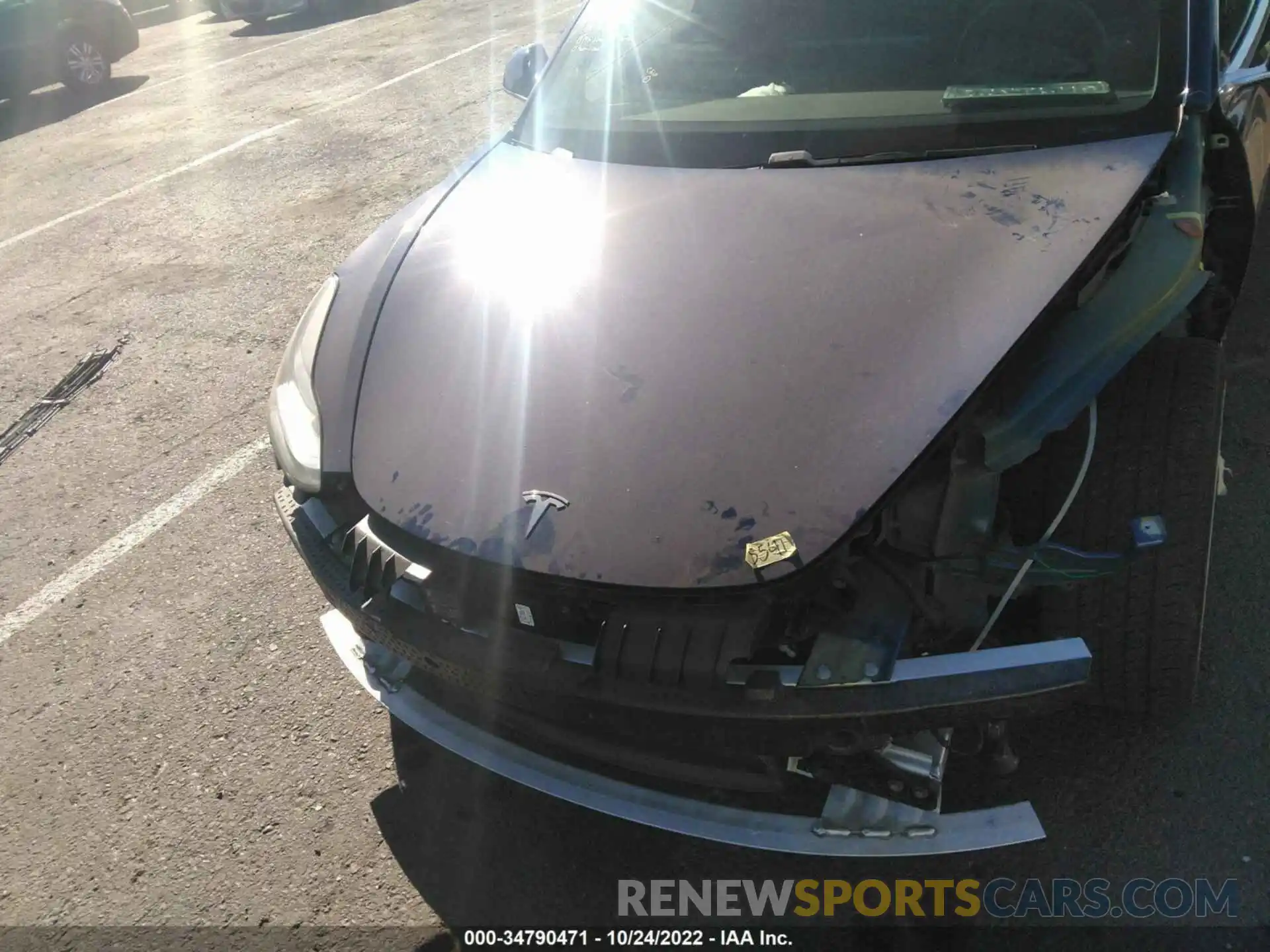 10 Photograph of a damaged car 5YJ3E1EA4KF437882 TESLA MODEL 3 2019