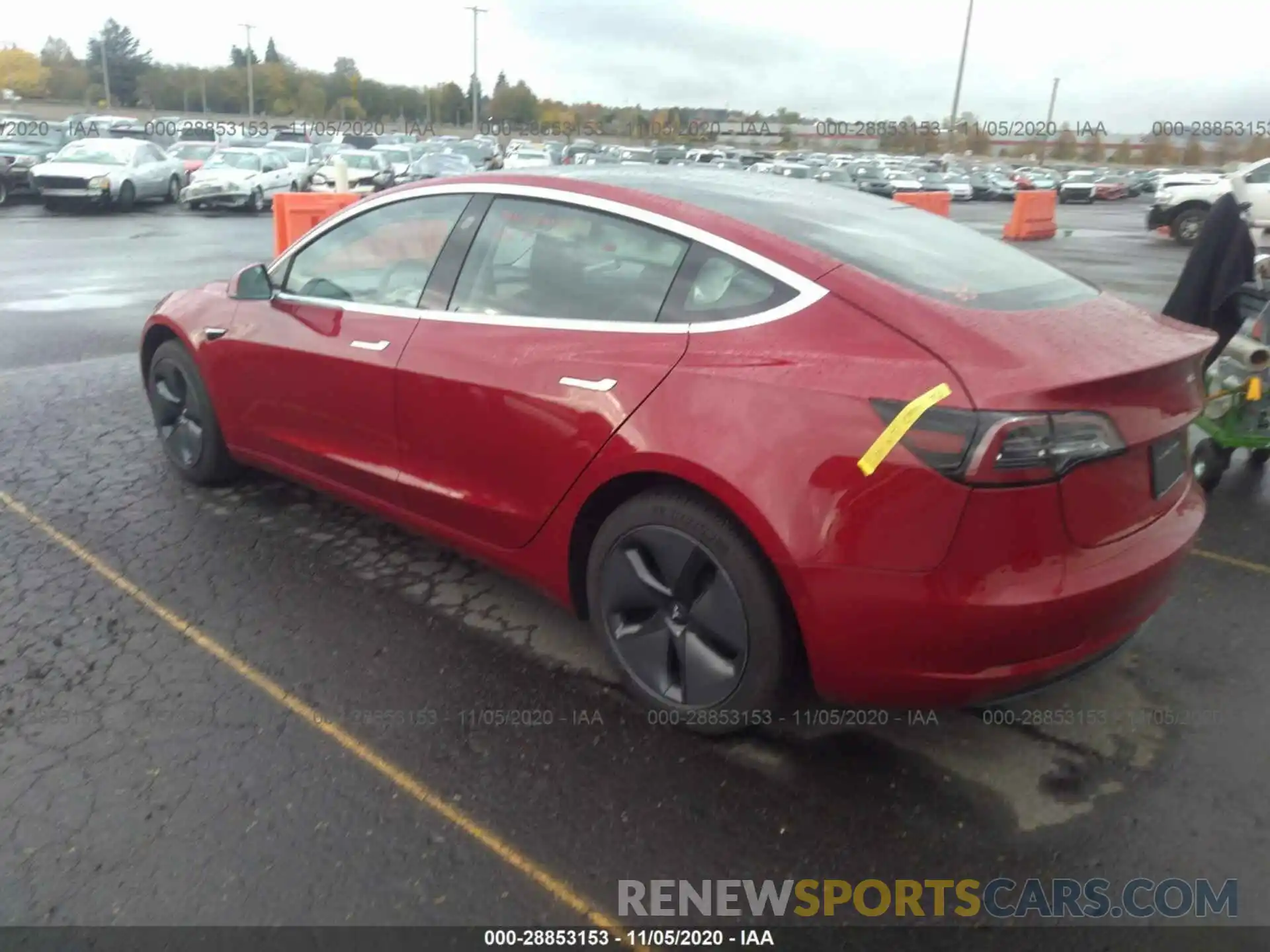 3 Photograph of a damaged car 5YJ3E1EA4KF464032 TESLA MODEL 3 2019