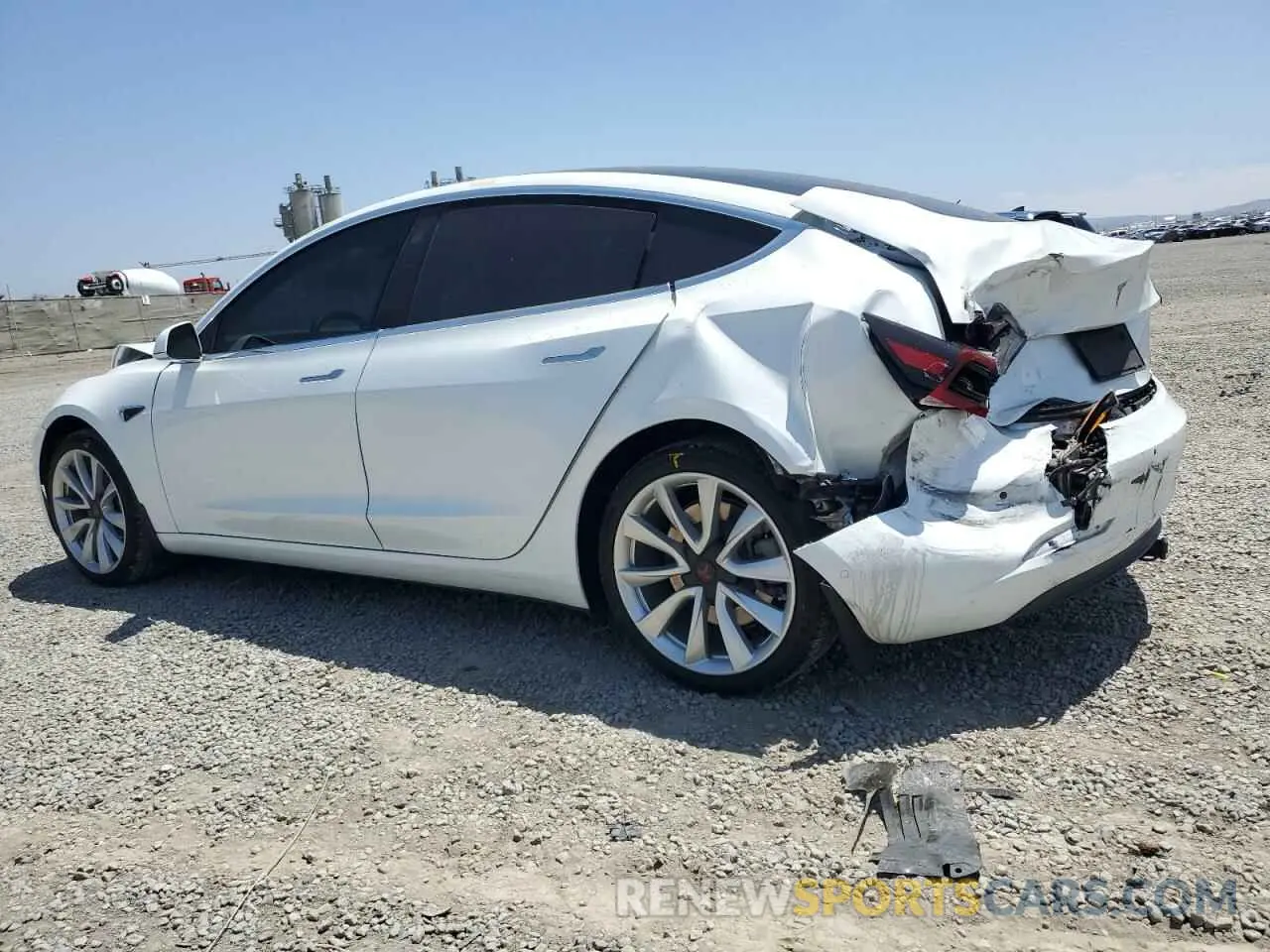 2 Photograph of a damaged car 5YJ3E1EA4KF472552 TESLA MODEL 3 2019