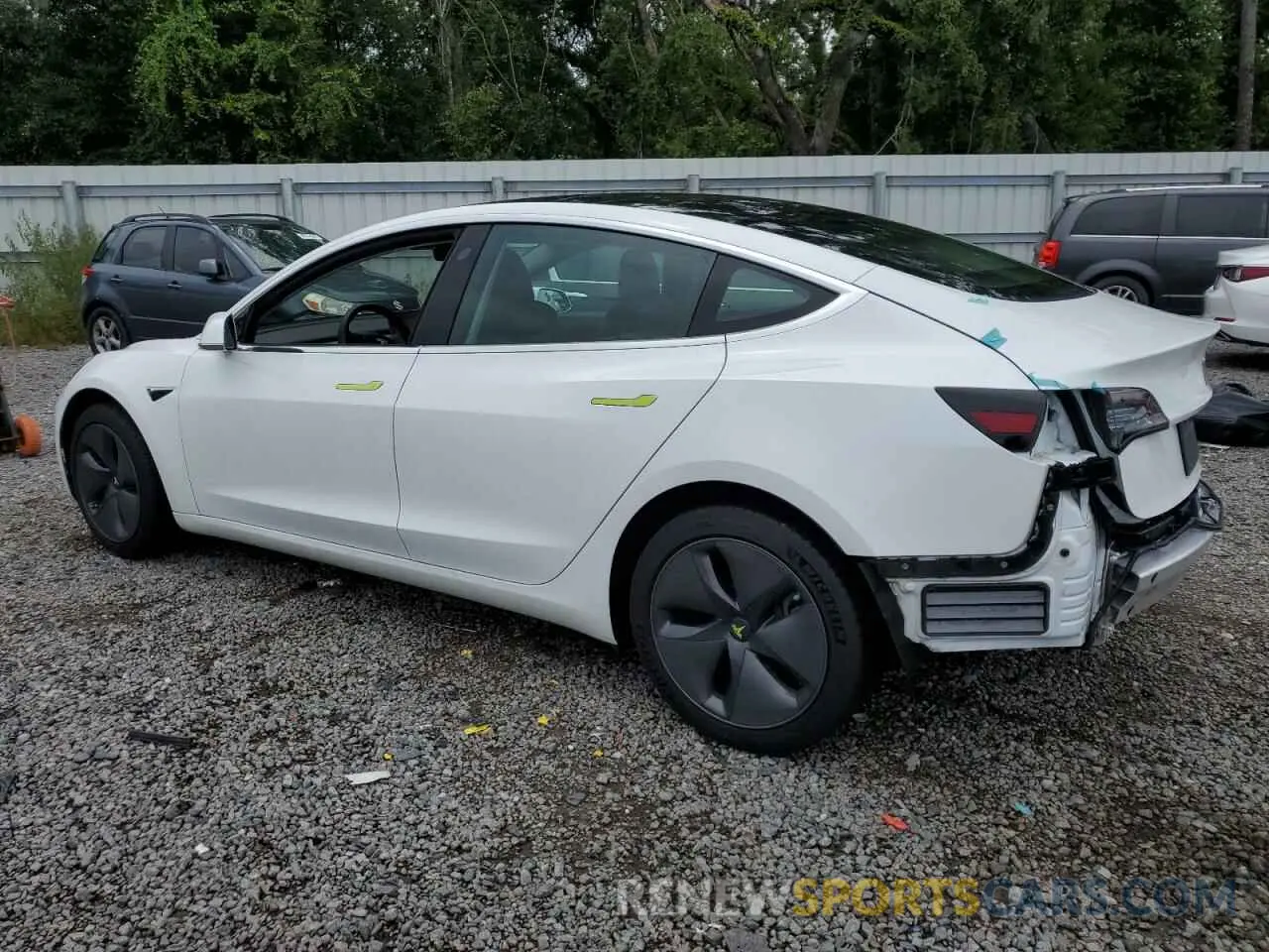 2 Photograph of a damaged car 5YJ3E1EA4KF483728 TESLA MODEL 3 2019
