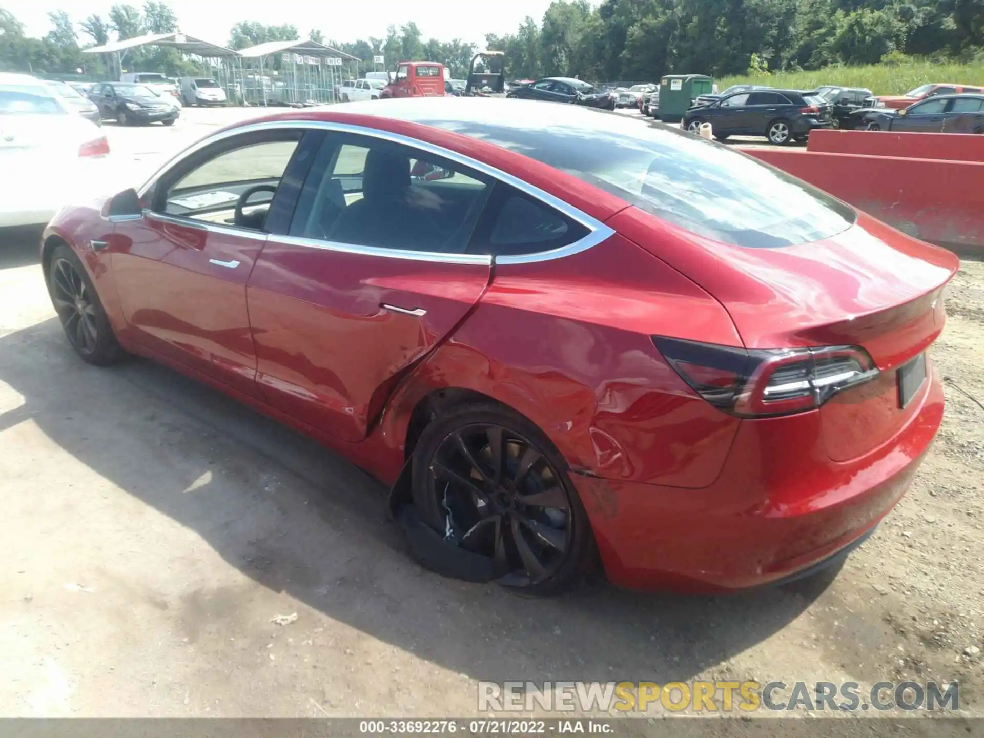 3 Photograph of a damaged car 5YJ3E1EA4KF536895 TESLA MODEL 3 2019