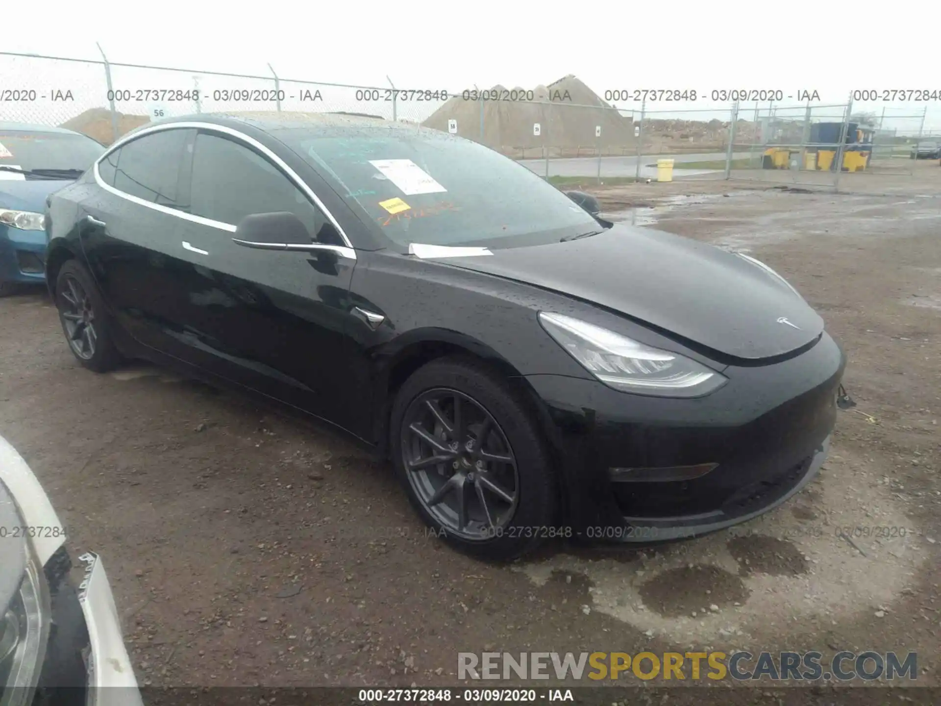 1 Photograph of a damaged car 5YJ3E1EA5KF297664 TESLA MODEL 3 2019