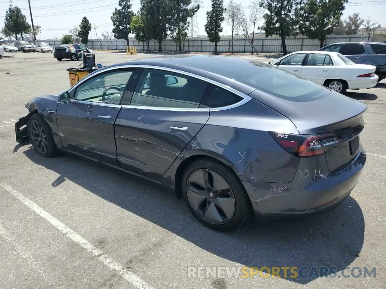 2 Photograph of a damaged car 5YJ3E1EA5KF298832 TESLA MODEL 3 2019