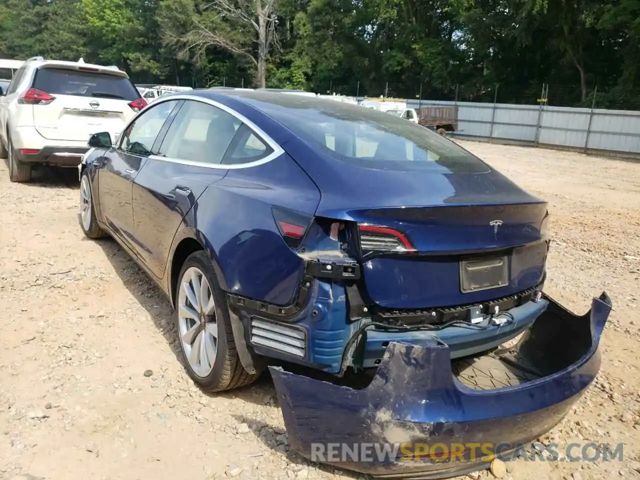 3 Photograph of a damaged car 5YJ3E1EA5KF301146 TESLA MODEL 3 2019