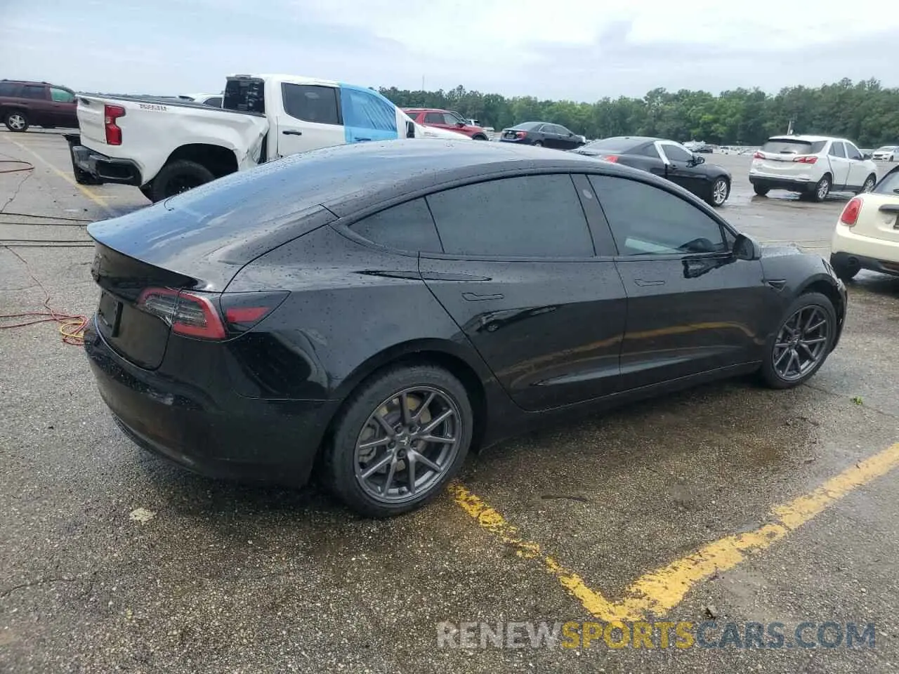 3 Photograph of a damaged car 5YJ3E1EA5KF301714 TESLA MODEL 3 2019