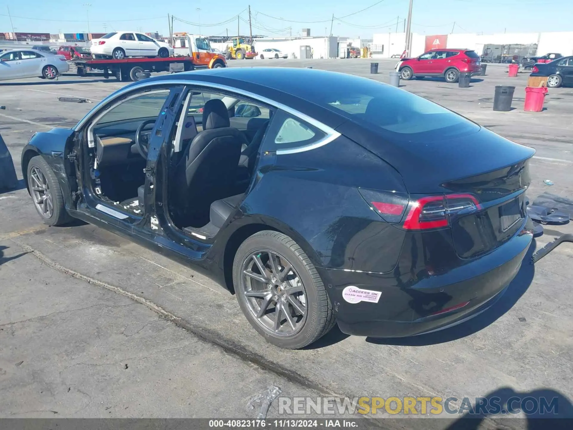3 Photograph of a damaged car 5YJ3E1EA5KF304211 TESLA MODEL 3 2019