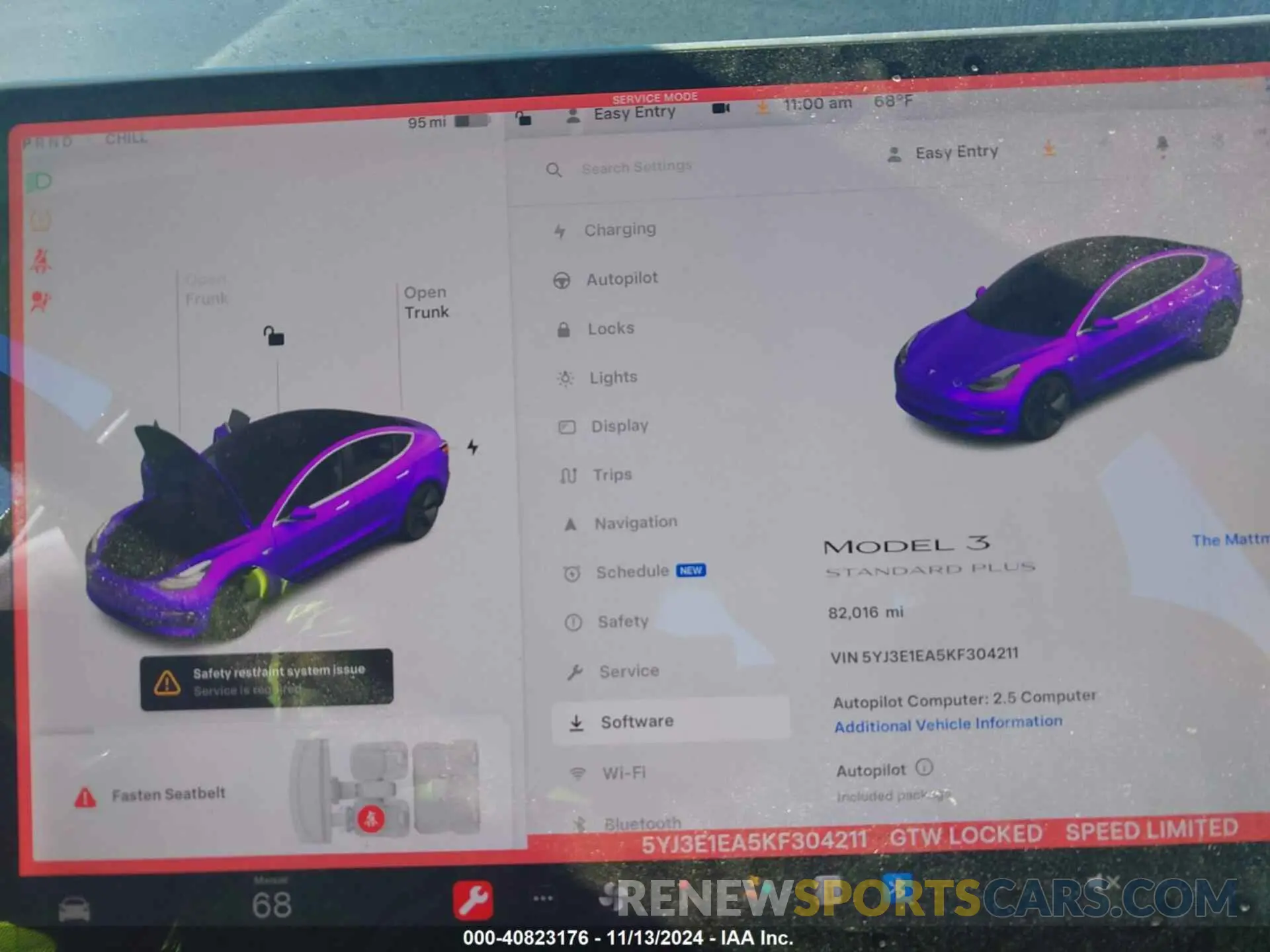 7 Photograph of a damaged car 5YJ3E1EA5KF304211 TESLA MODEL 3 2019