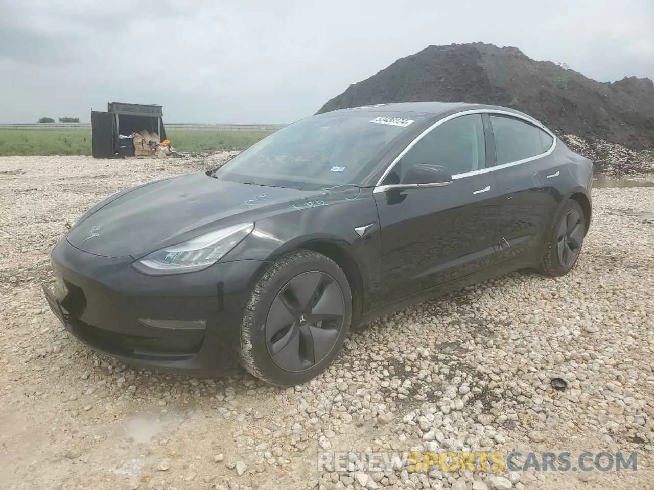 1 Photograph of a damaged car 5YJ3E1EA5KF304290 TESLA MODEL 3 2019