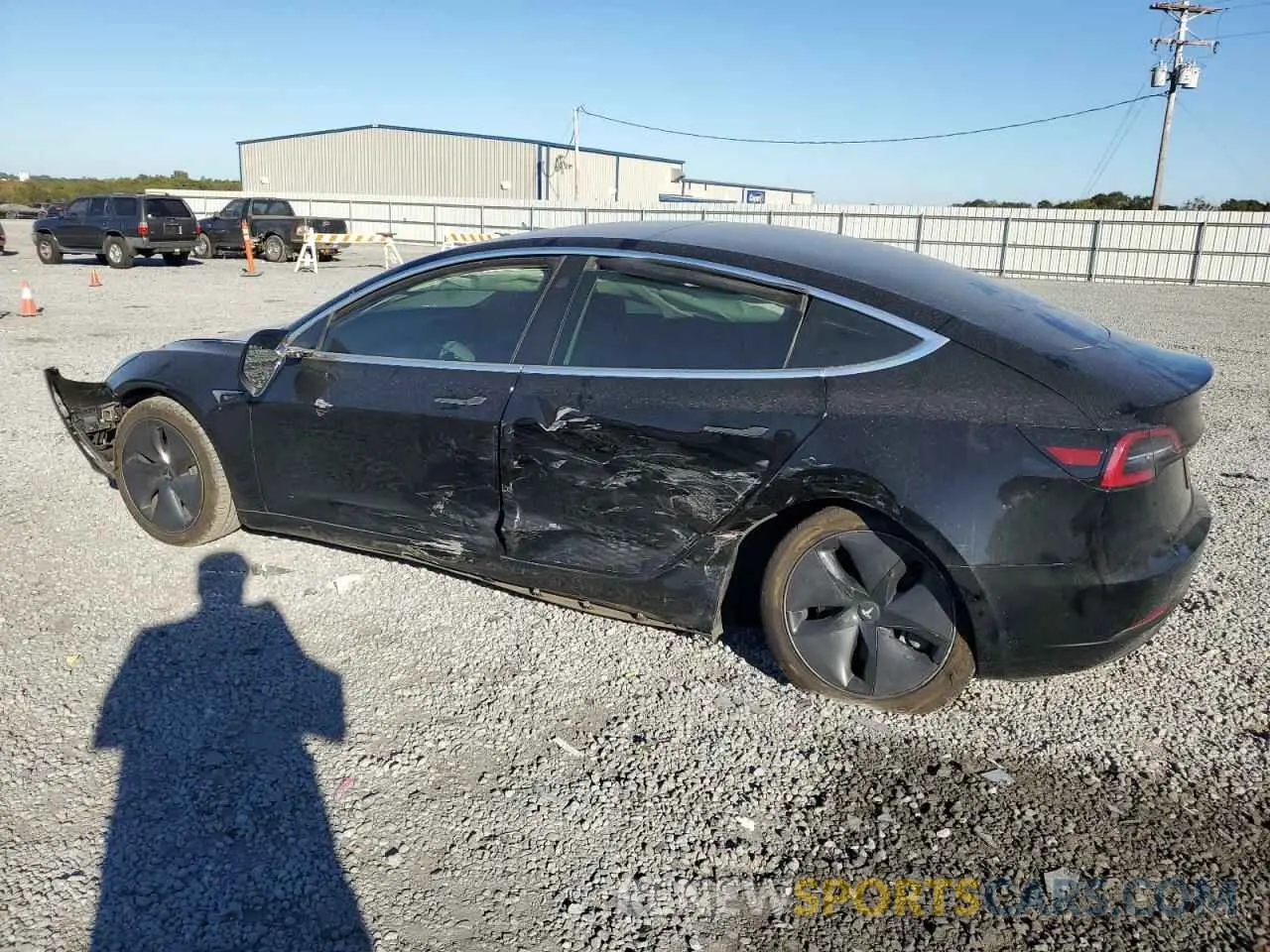 2 Photograph of a damaged car 5YJ3E1EA5KF304676 TESLA MODEL 3 2019