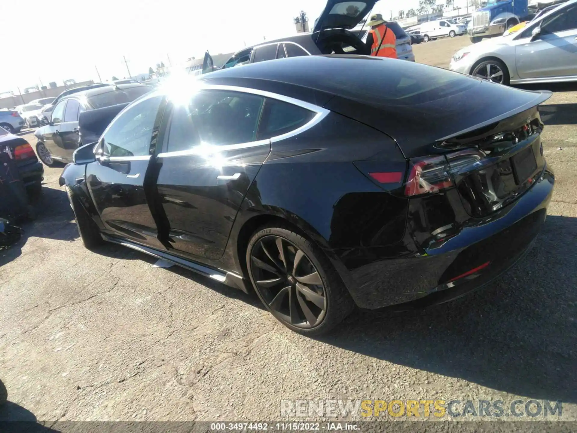 3 Photograph of a damaged car 5YJ3E1EA5KF304760 TESLA MODEL 3 2019