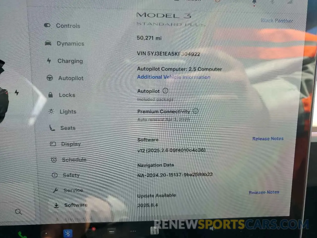 9 Photograph of a damaged car 5YJ3E1EA5KF304922 TESLA MODEL 3 2019