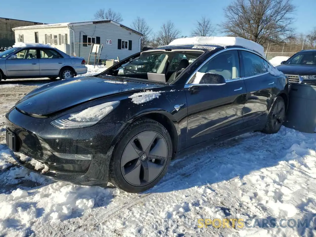 1 Photograph of a damaged car 5YJ3E1EA5KF306430 TESLA MODEL 3 2019