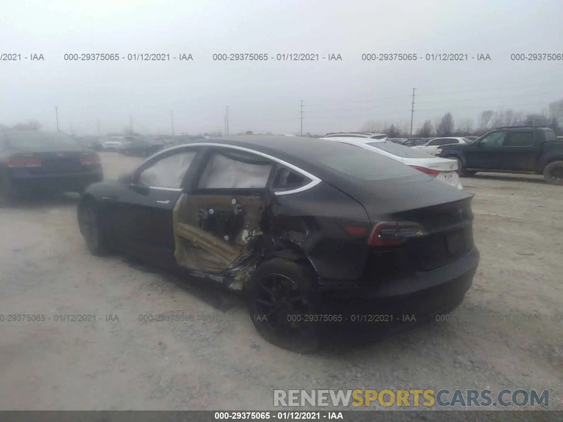 3 Photograph of a damaged car 5YJ3E1EA5KF306511 TESLA MODEL 3 2019