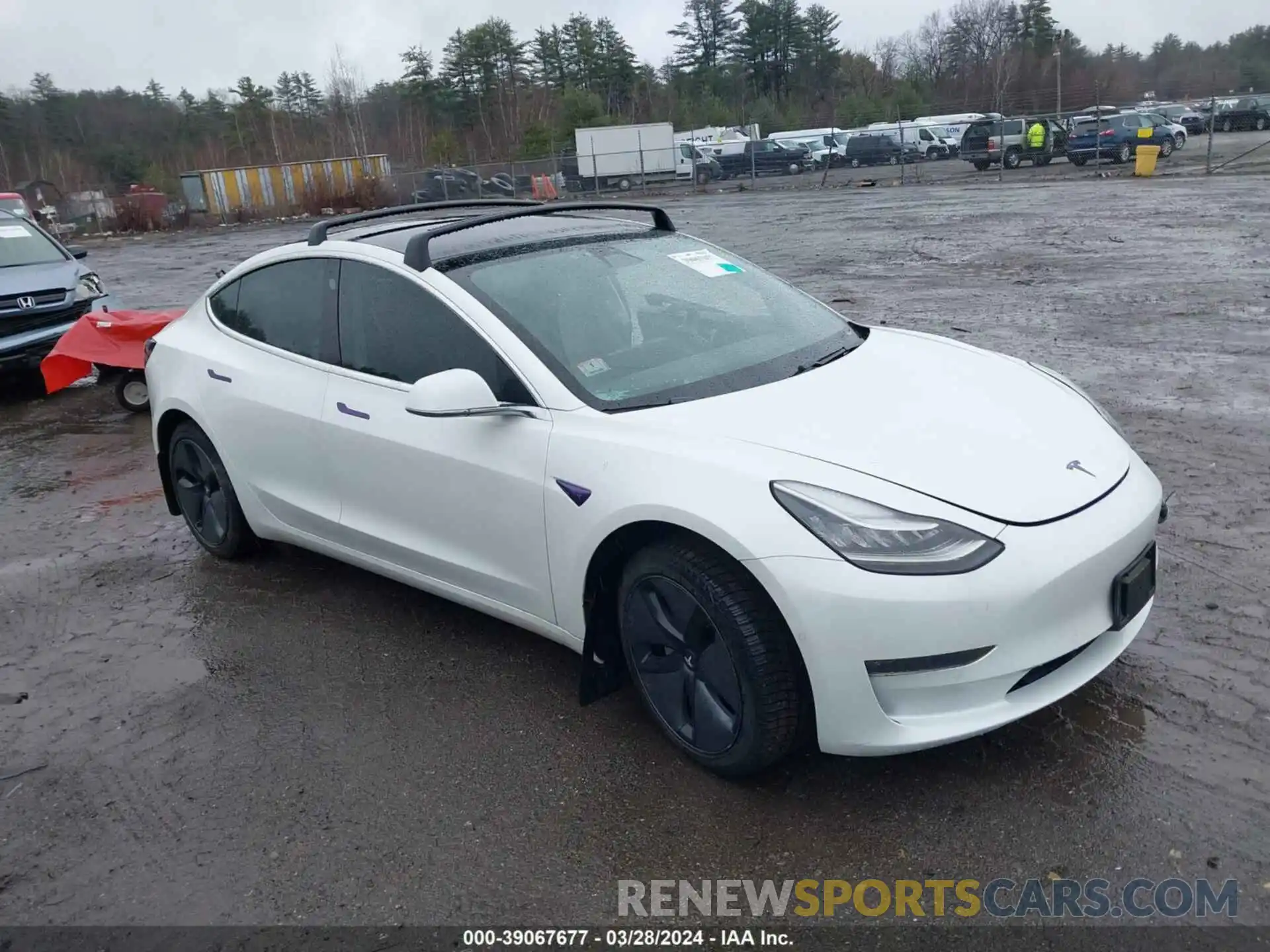 1 Photograph of a damaged car 5YJ3E1EA5KF307139 TESLA MODEL 3 2019