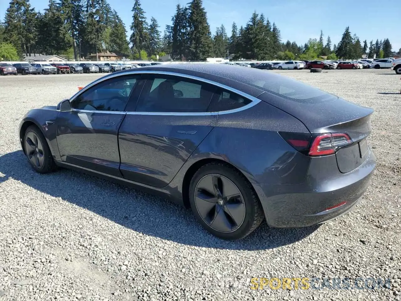 2 Photograph of a damaged car 5YJ3E1EA5KF307447 TESLA MODEL 3 2019