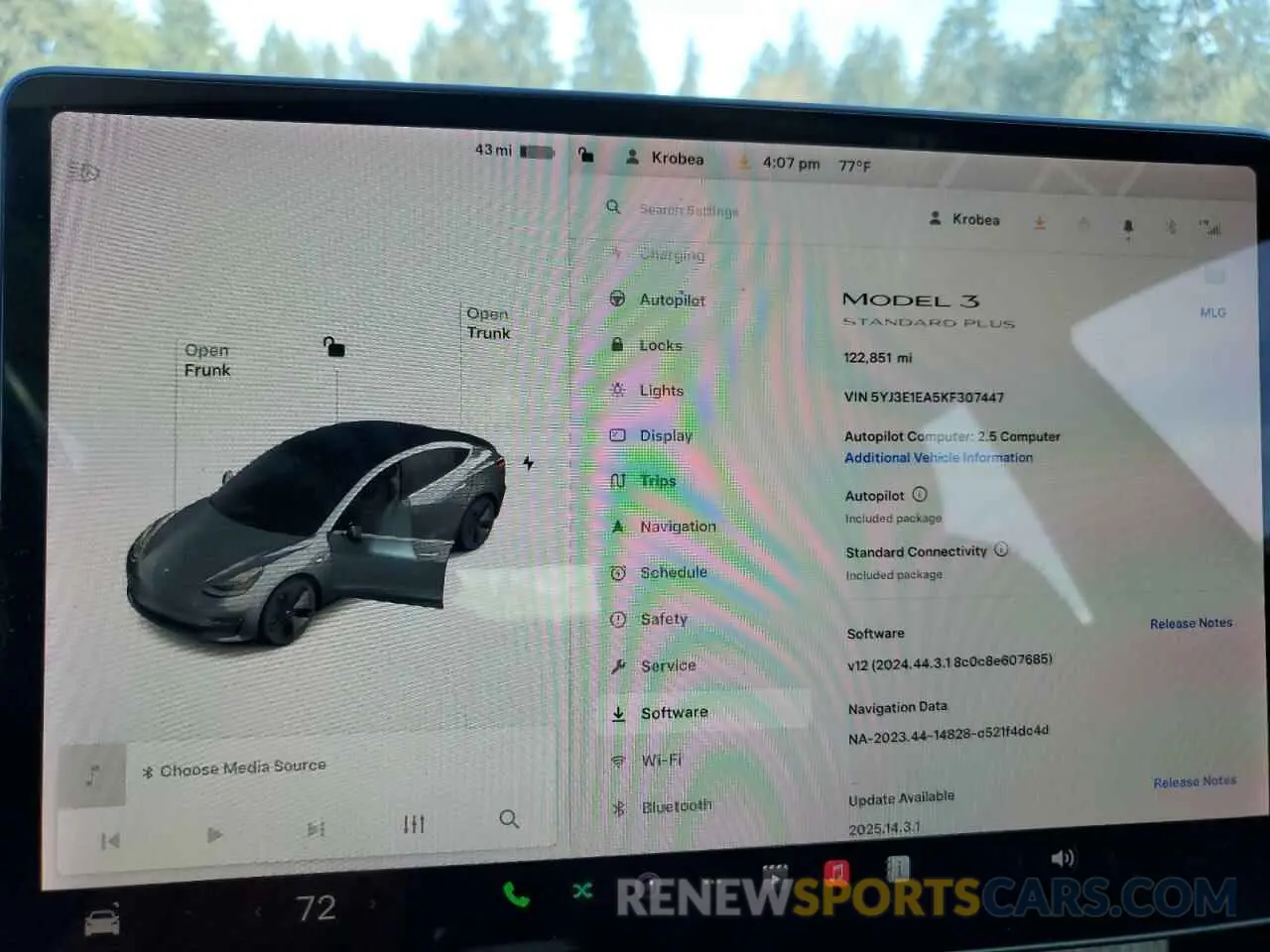 9 Photograph of a damaged car 5YJ3E1EA5KF307447 TESLA MODEL 3 2019